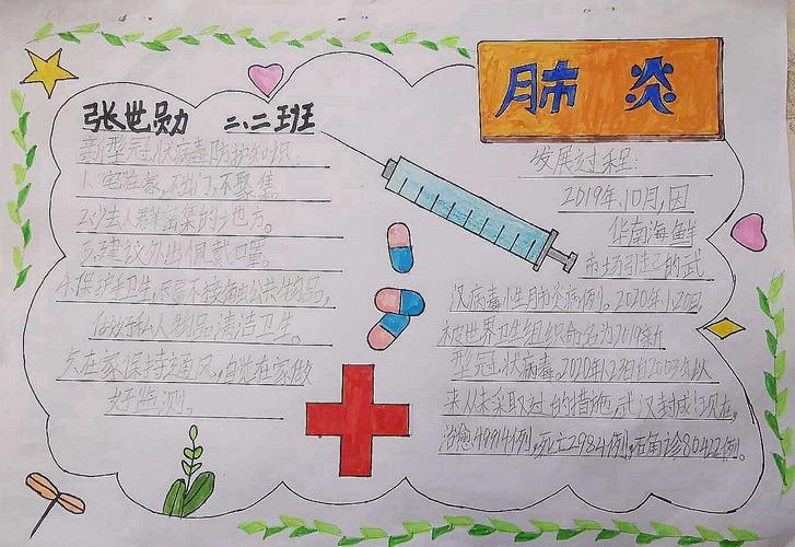 我们一道抗疫 等待凯旋归来建筑小学学生防疫宣传手抄报