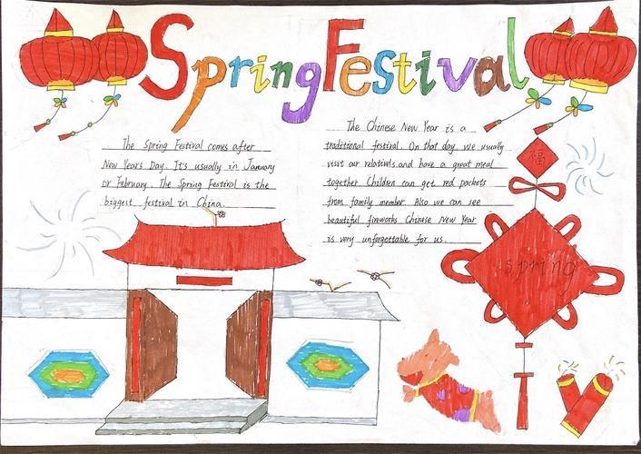 festival的英语手抄报内容springfestival春节手抄报春节手抄报spring