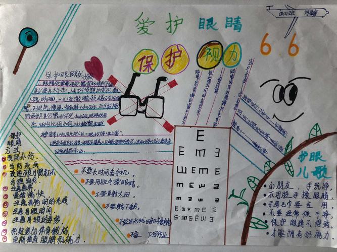 爱护眼睛 保护视力延职附小四11中队爱眼护眼手抄报纪实