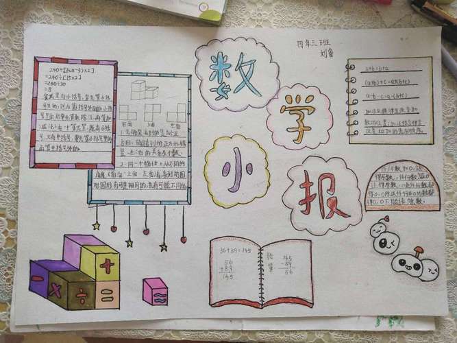 有我相伴五年级数学手抄报清晰五年级最简单的手