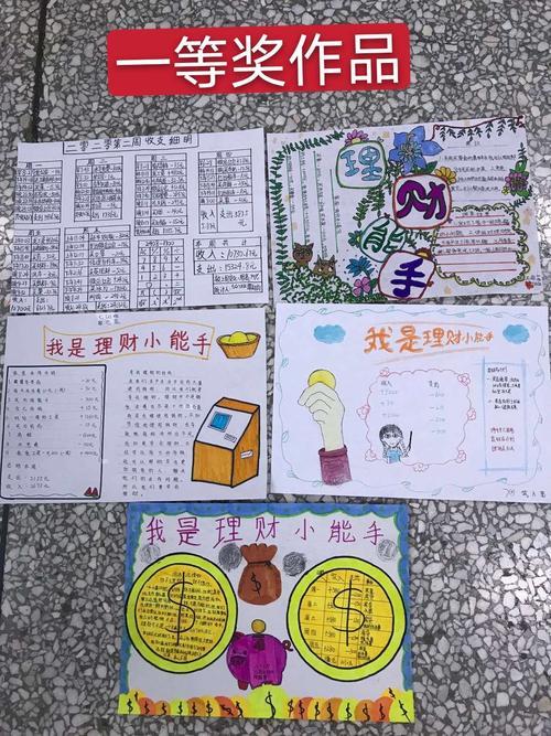 小能手三年级手抄报三年级手抄报理财投资小能手手抄报小学生理财手抄