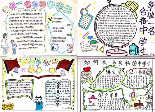 包头市第八中学2019级新生手抄报如何做一名合格的中学生主题系列