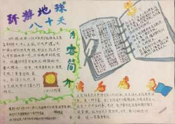 《八十天环游地球》读书手抄报 地球日手抄报-蒲城教育文学网