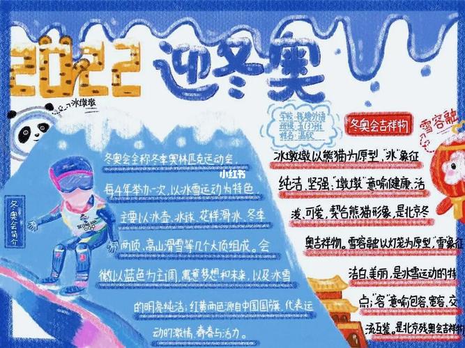 冰雪迎冬奥手抄报