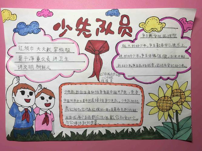 江门市陈白沙小学少先队员手抄报建国70周年手抄报图片大全庆祝70周年