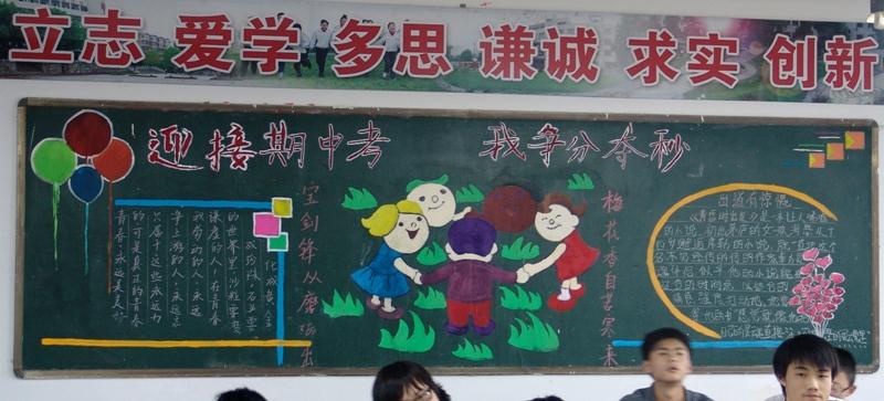 期中考试专题板报选登小学生手抄报