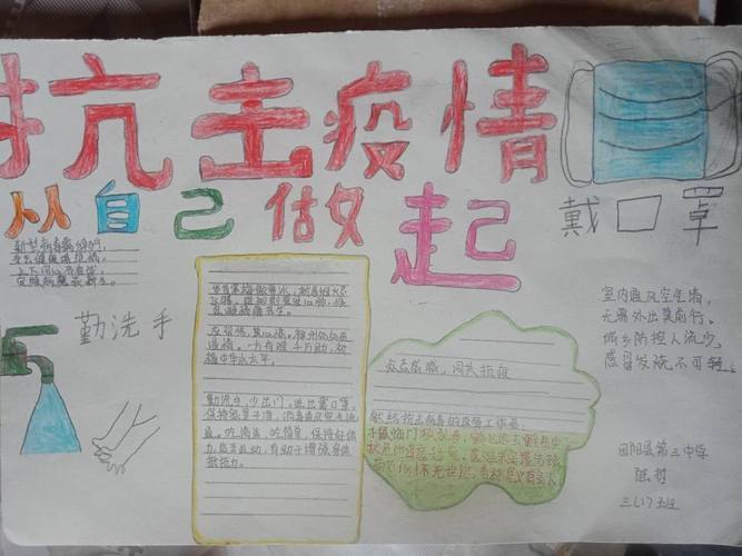 果行育德--石南小学抗击疫情专题手抄报撷选copyright 0822