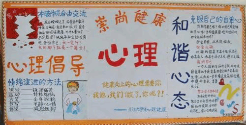 小学生心理健康手抄报集