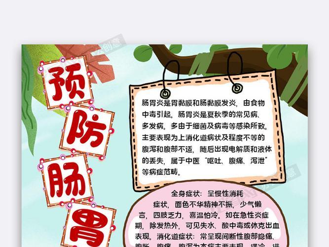 关于肠胃消化手抄报手抄报简单又漂亮