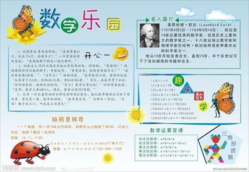 小学三年级数学手抄报