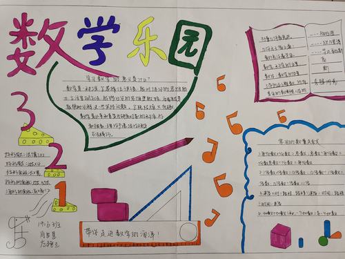 快乐数学 湘潭县职业技术学校信息技术群优秀数学手抄报