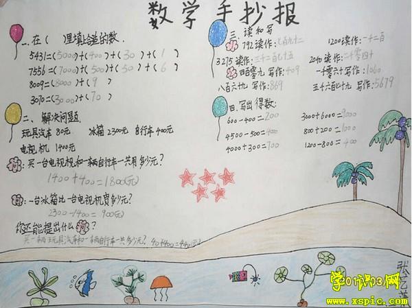 数学手抄报a4纸大小图五数学手抄报资料1有关大小的知识比大小有一天