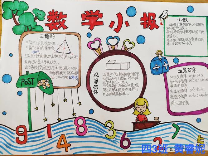 趣味数学畅享童沧江中学附属小学四年级数学手抄报