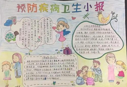 石狮市林边小学举行预防传染病手抄报评比活动