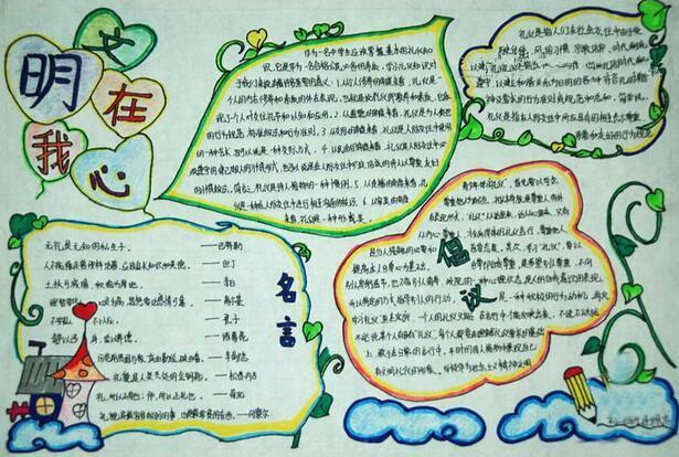 手抄报作文小学生作文手抄报作文评比手抄报图片学科手抄报简笔画作文