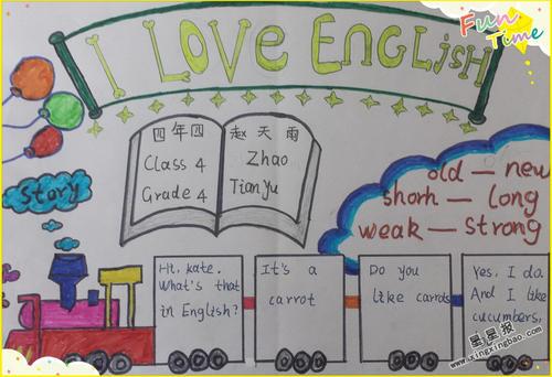 i love english手抄报资料