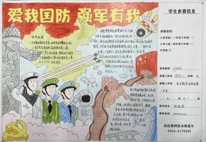 抄报图片国防手抄报强我国防兴我中华小学生手抄报国防教育手抄报图片