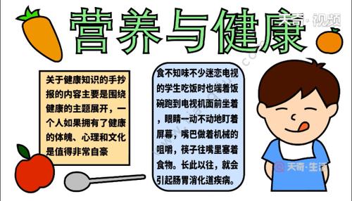 营养与健康手抄报 营养与健康手抄报怎么画