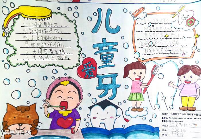 全国爱牙日小学生手抄报