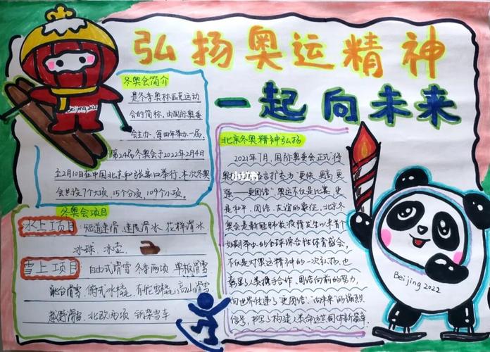 小学生手抄报弘扬奥运精神