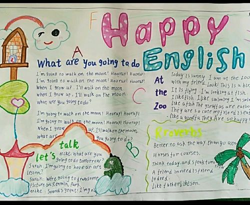 to learn english集贤镇金凤小学六年级快乐学英语手抄报作品