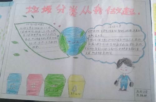 垃圾分类 从我做起------大营镇陈村小学垃圾分类手抄报展