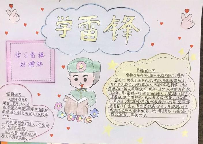 精神防控新冠肺炎洲畔小学开展学雷锋防控新冠肺炎手抄报系列