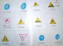 交通安全手抄报素材交通标志