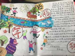 钱年福字的起源手抄报汉字的起源手抄报