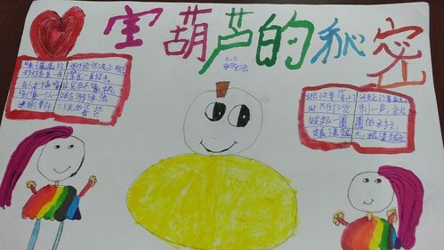 张店区兴学街小学三年级三班手抄报《宝葫芦的秘密》指导老师袁宝英