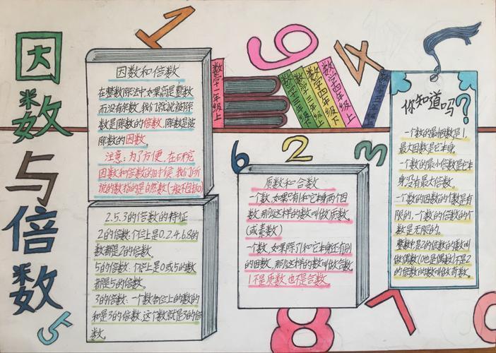 数学单元思维导图五年级手抄报 五年级数学手抄报-蒲城教育文学网