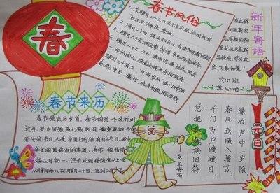 迎新春树新风手抄报 树新风手抄报