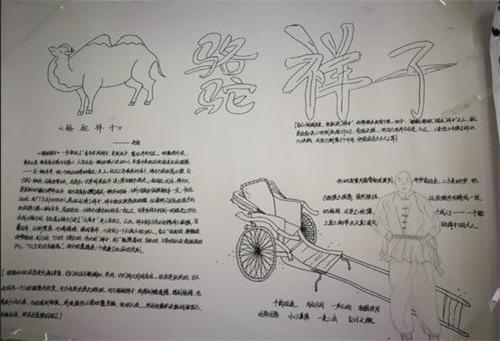 精简美观初中生骆驼祥子手抄报优秀作文