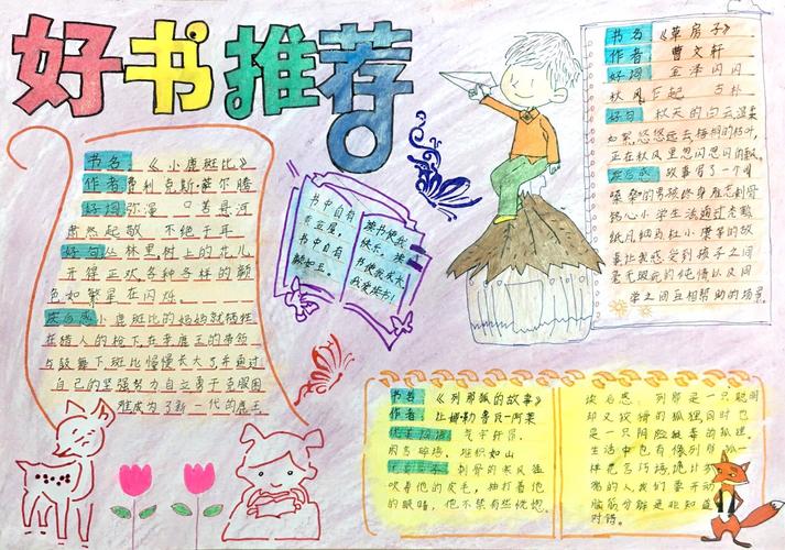 华融小学读书节系列活动三年级读书手抄报展示