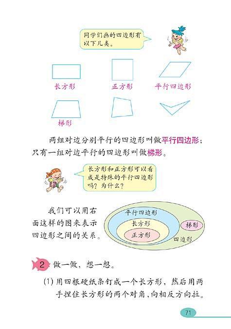 平行四边形和梯形的有关数学手抄报 奇妙的数学手抄报