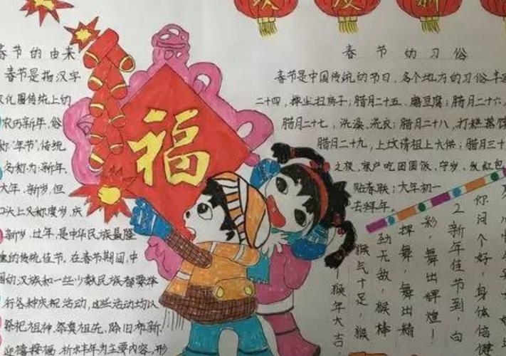 六合苑小学我们的节日--春节之我以我手画春节手抄报大赛