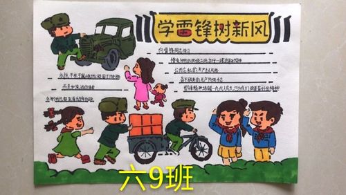 三曹路小学组织学生以学雷锋做卓越好少年为主题的手抄报活动