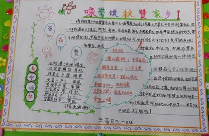 七一剑南路小学开展吟菊颂秋赞家乡手抄报评比活动