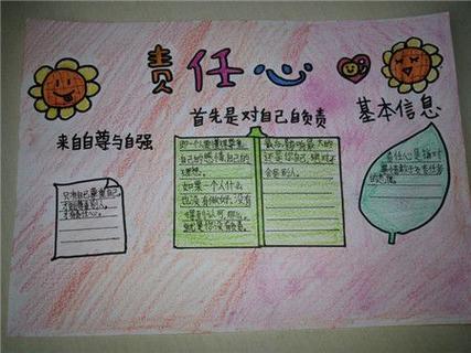 小学生责任感手抄报小学生手抄报