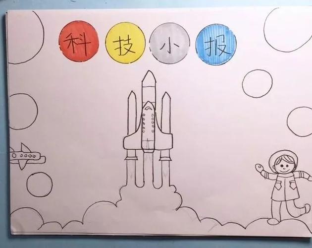 科技手抄报科学技术等你探索科技小报等你来画