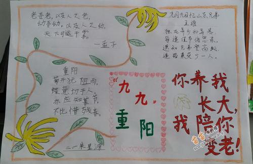 重阳节画一幅画手抄报 重阳节手抄报