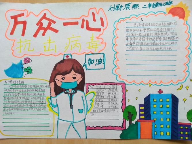 陇西县实验小学战疫情我能行学生手抄报获奖作品展2