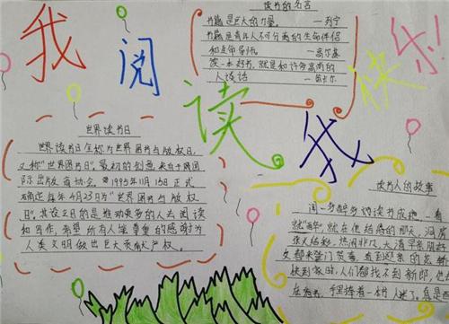 小学生世界读书日手抄报图片