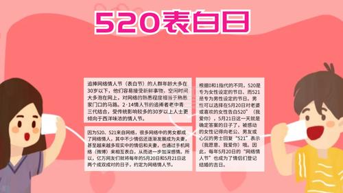 520表白日活动手抄报