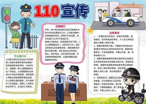 小孩子们的110手抄报1127手抄报