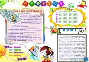 期我学会了什么手抄报我学会了安全自护