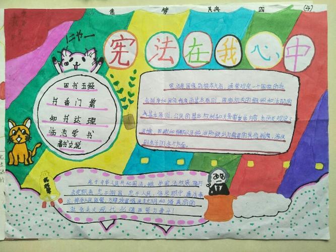 宪法耀阳光--阳光小学宪法在我心中手抄报优秀作品展