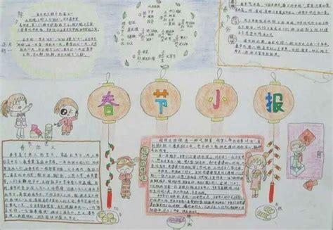 过春节提现数学元素手抄报 春节手抄报