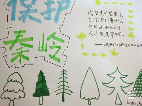 爱护秦岭保护一生态手抄报初一生物手抄报