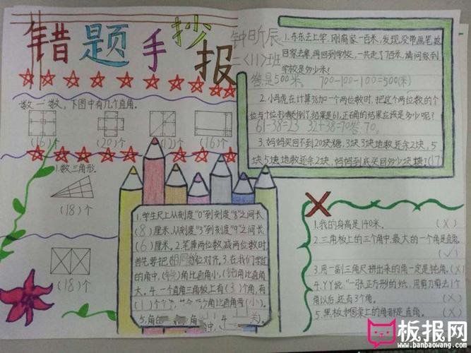 数学错题手抄报数学错题手抄报简单又漂亮